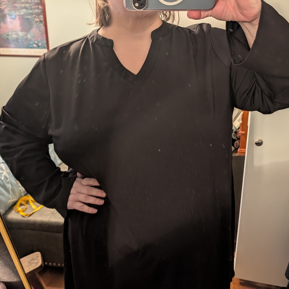 Black Long Sleeve Dress - Picture 3 of 8